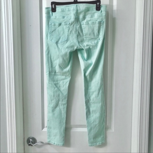 Forever 21 Mint Skinny Pants - Picture 4 of 5